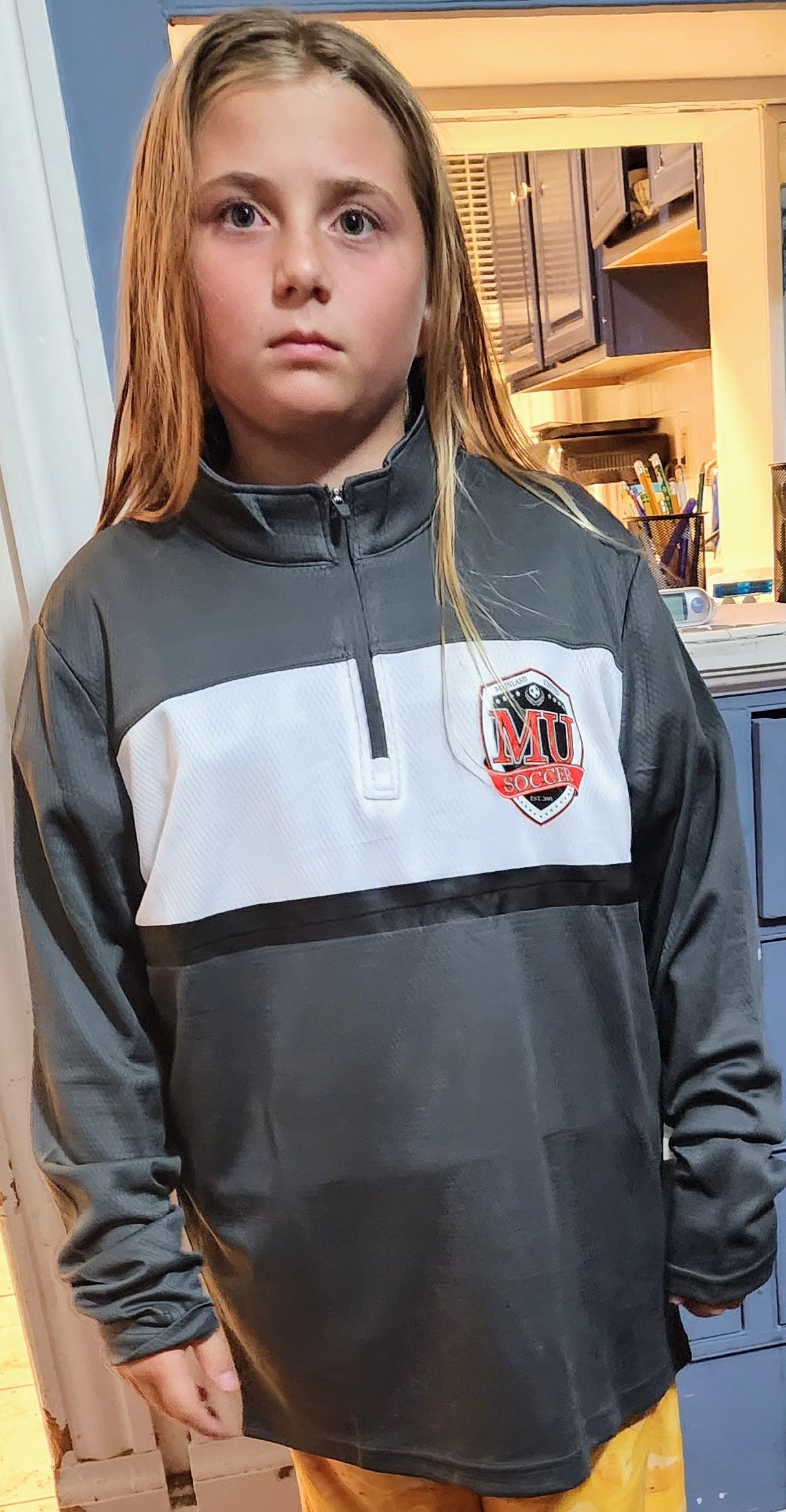 Grey Quarter Zip